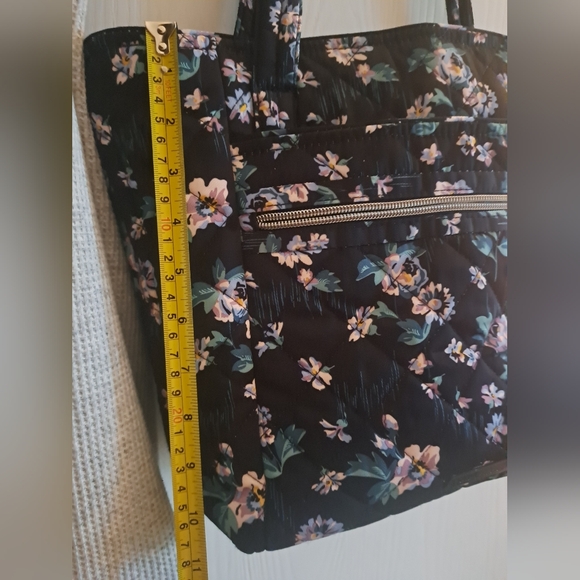 Vera Bradley Dark Navy Floral Tote Bag - Picture 2 of 5